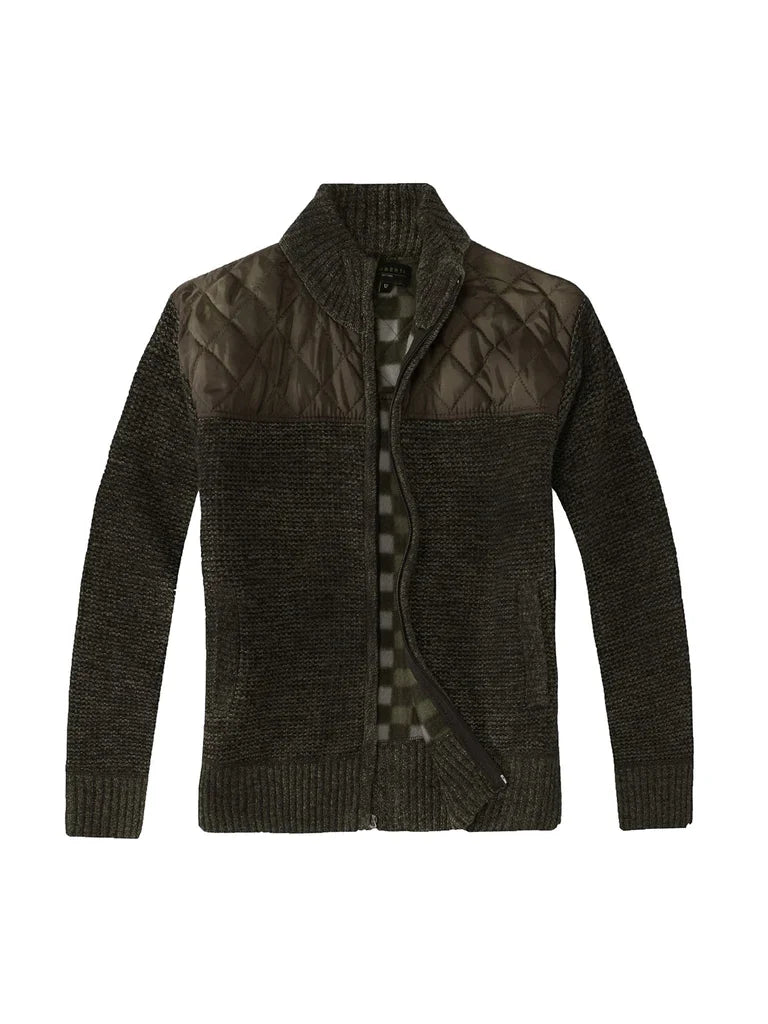 SW-810 KNITTED FULL ZIP CARDIGAN SWEATER - 6 COLORS - SIZE 4-18