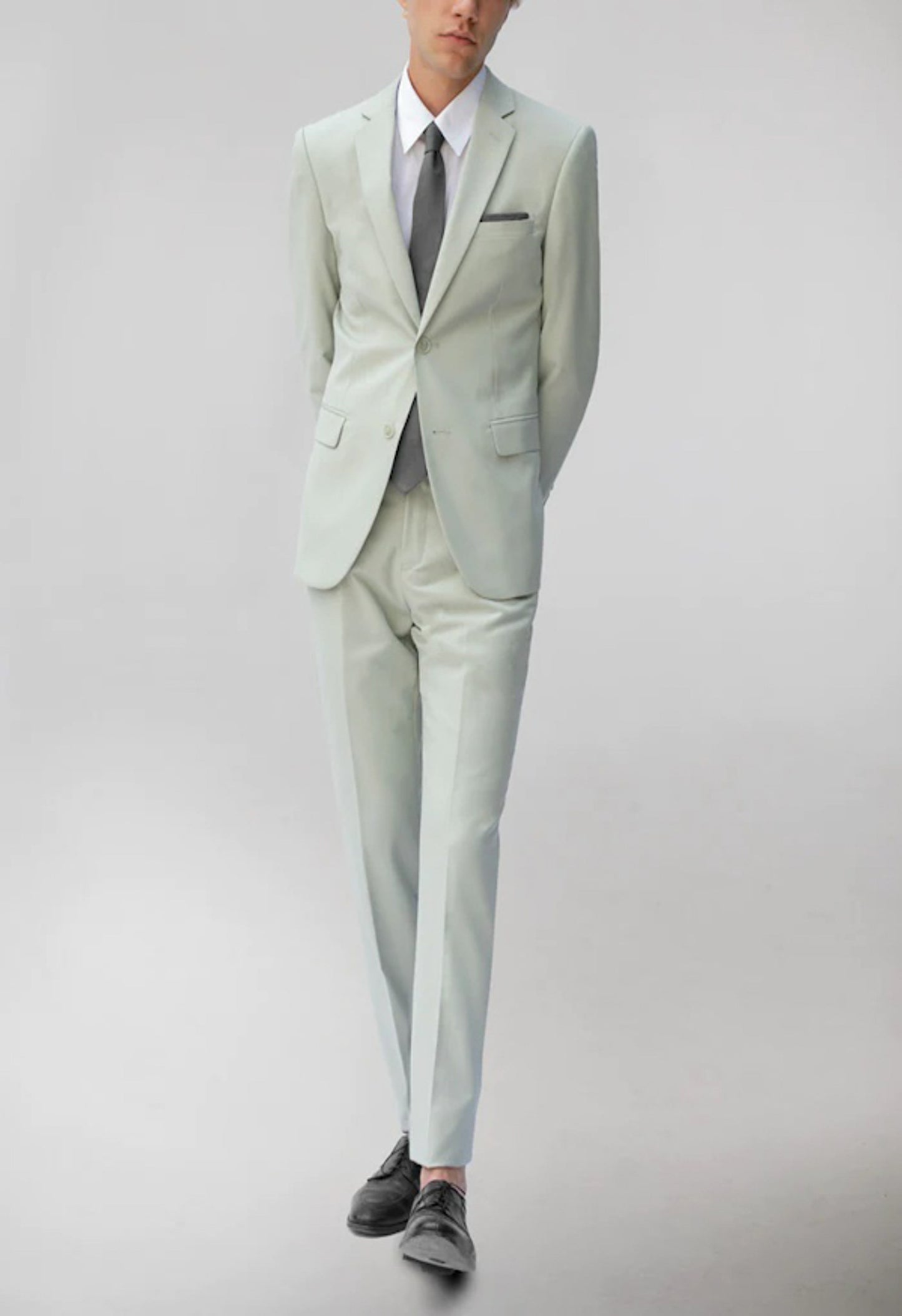 Men's Pastel Notched Lapel Suit Slim Fit (2 PCS)