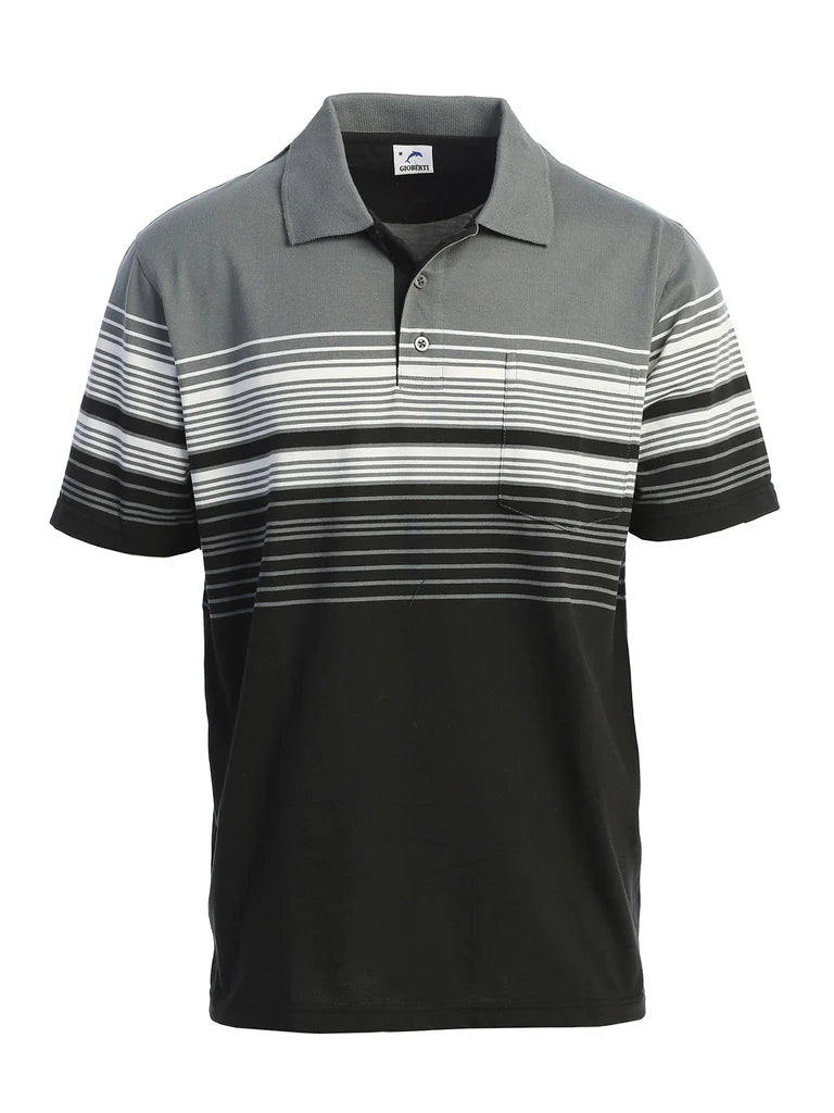 PS-931 Mens Striped Polo Shirt Part-A