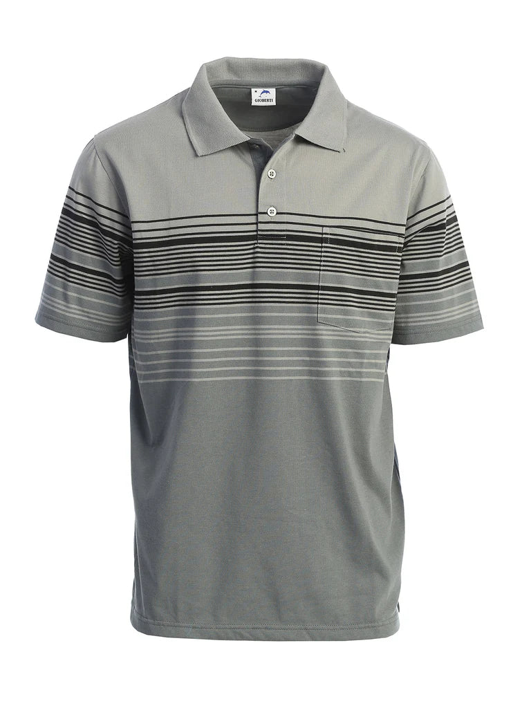 PS-931 Mens Striped Polo Shirt Part-A