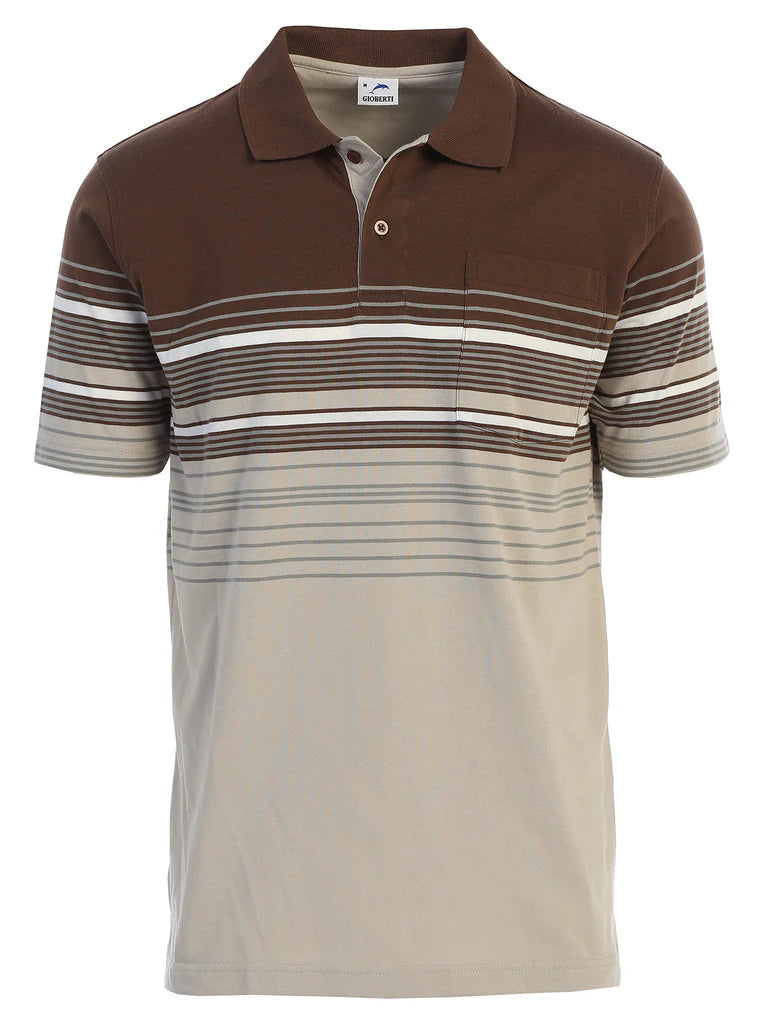 PS-931 Mens Striped Polo Shirt Part-A