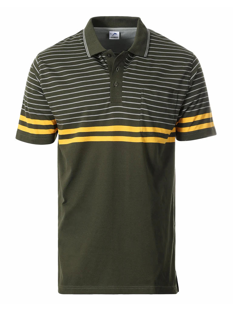 PS-9327 Men's Double Striped Shirt