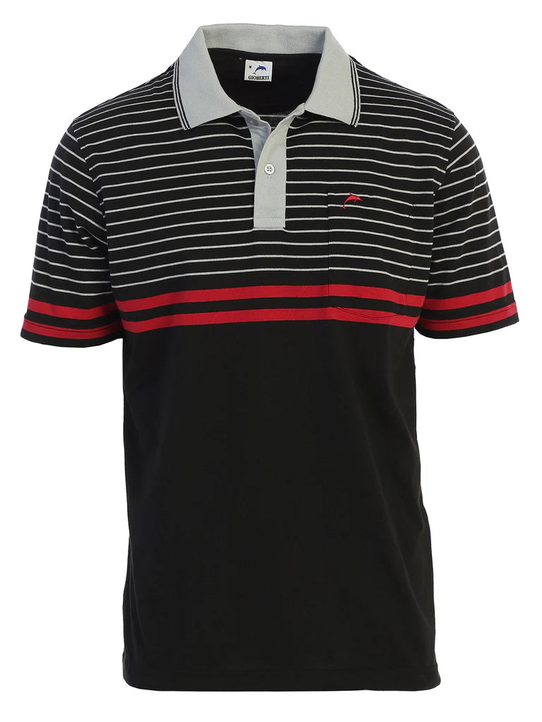 PS-9327 Men's Double Striped Shirt