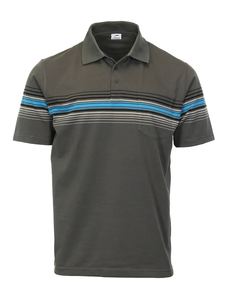 PS-934 Men's Striped Polo Shirt
