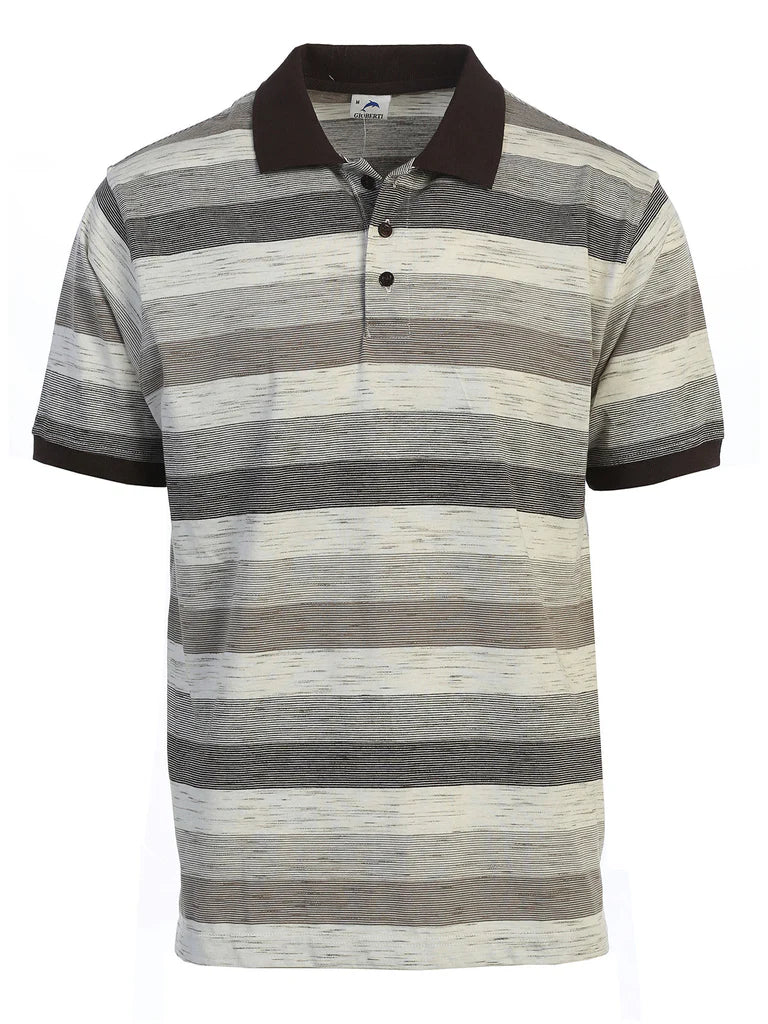 PS-943 Men's Striped Polo Shirt