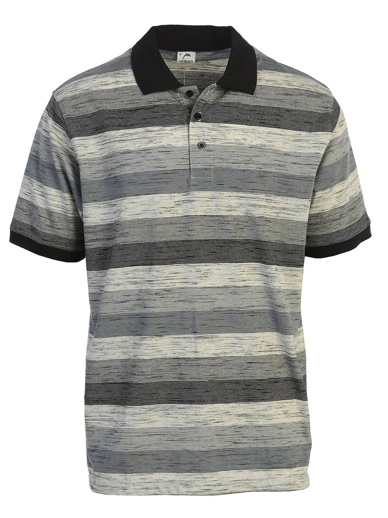 PS-943 Men's Striped Polo Shirt
