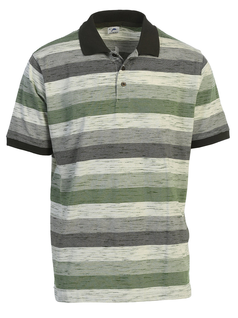 PS-943 Men's Striped Polo Shirt