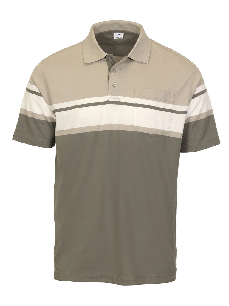 PS-944 Men's Striped Polo Shirt