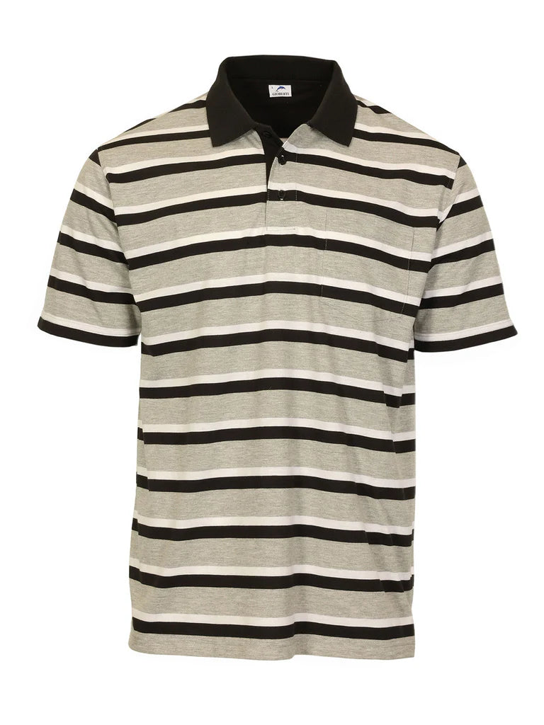 PS-946 Men's Striped Polo Shirt