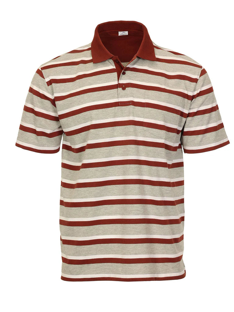 PS-946 Men's Striped Polo Shirt