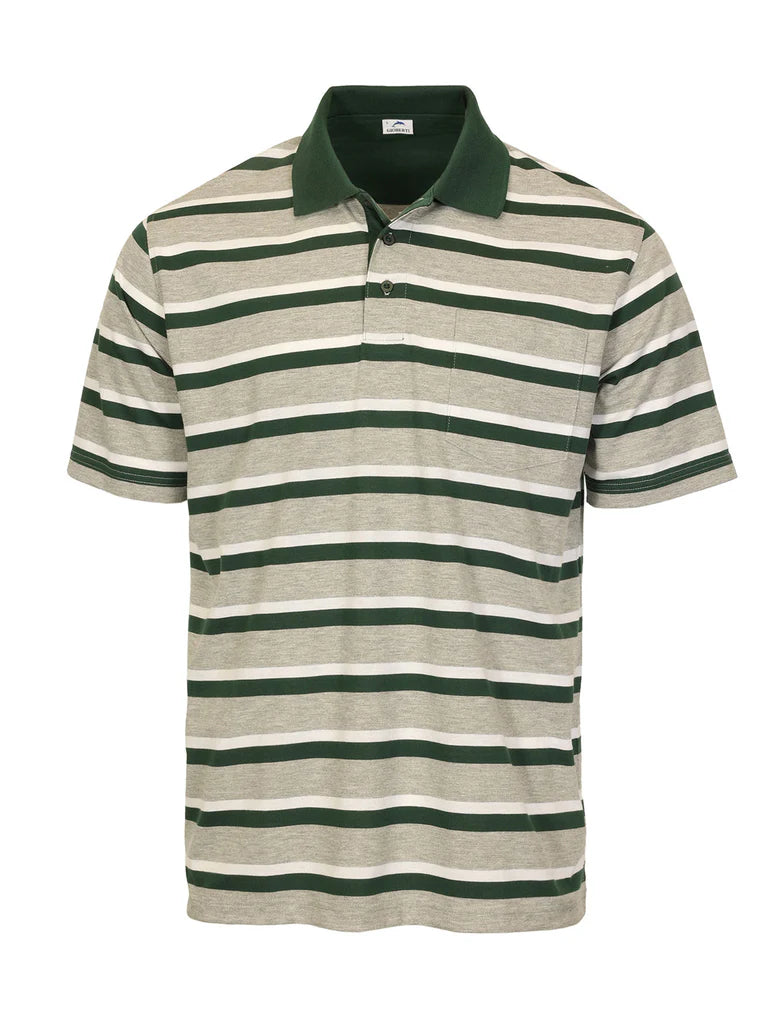 PS-946 Men's Striped Polo Shirt