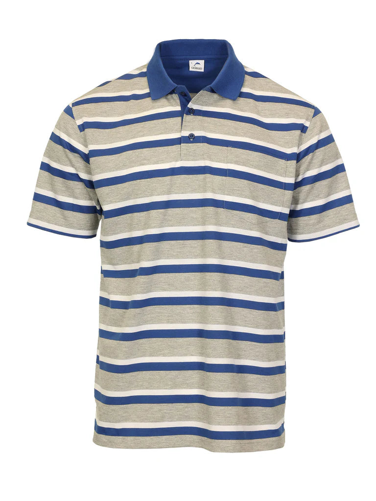 PS-946 Men's Striped Polo Shirt