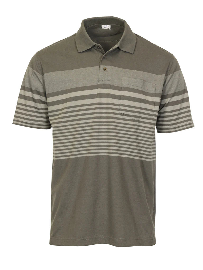 PS-947 Men's Multi-Striped Polo Shirt