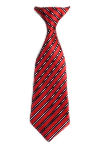 BOYS-STRIPED-CLIP-TIE-19 COLORS-SIZE S (2-4) - M (5-7) - L (8-18)