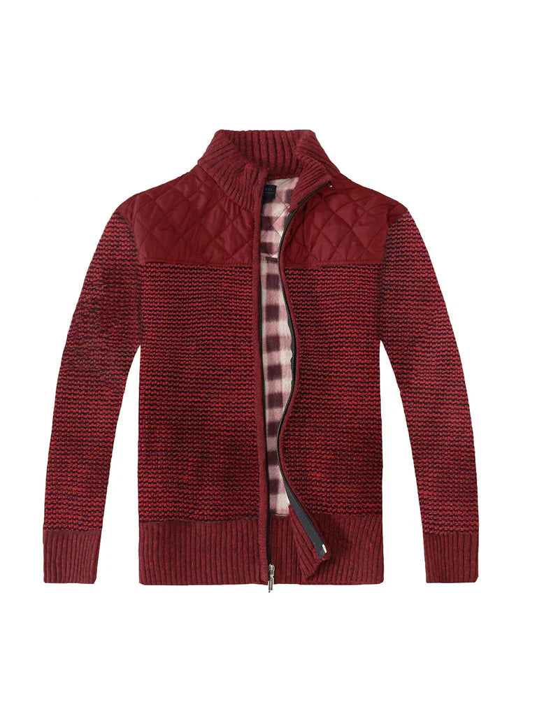 SW-810 KNITTED FULL ZIP CARDIGAN SWEATER - 6 COLORS - SIZE 4-18