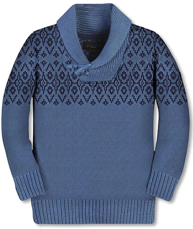 SW-893 CARDIGAN SHAWL COLLAR KNITTED SWEATER - 5 COLORS - SIZE 2-18