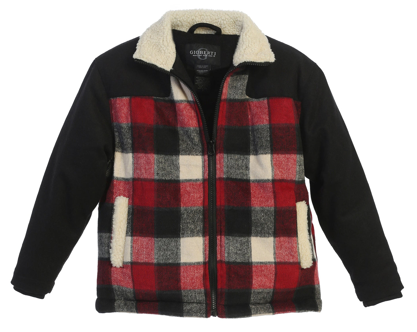 JA-802 Wool-Like Plaid Jacket - 3 COLORS - SIZE 4-18