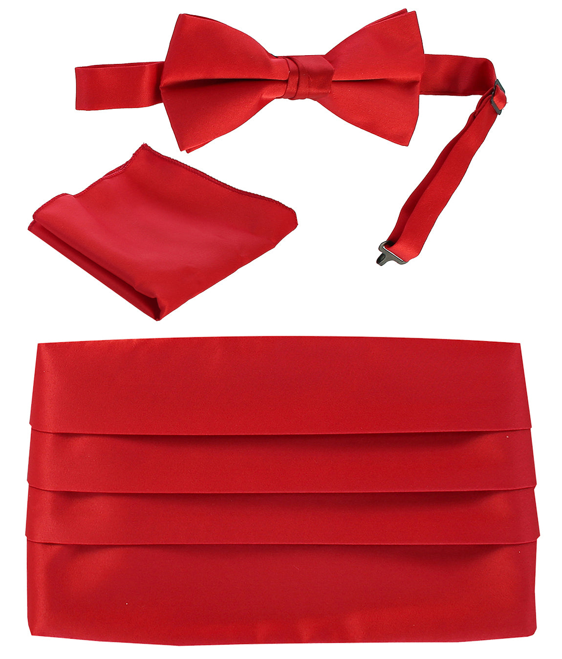 CM-83 BOY'S 4-18Adjustable Satin Cummerbund 3 PC Set - 13 COLORS - SIZE 4-18