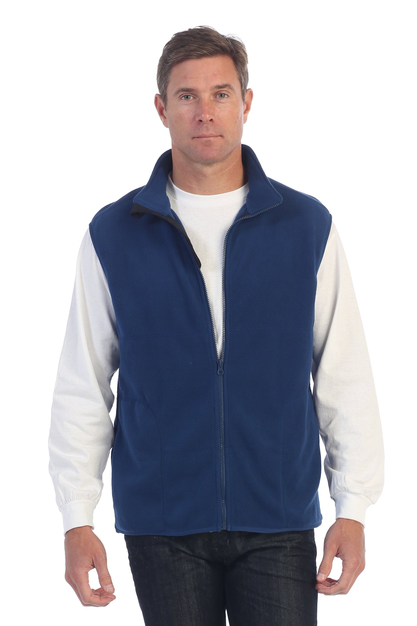 FV-903 Men's Full Zipper Polar Fleece Vest