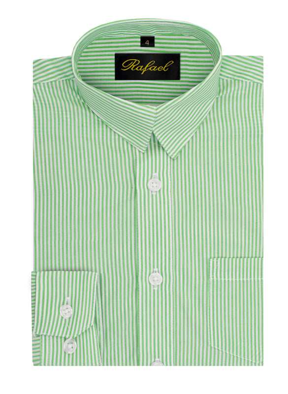 S701 BOYS CHECKERED FORMAL DRESS SHIRT IN 5 COLORS SIZE 2-20