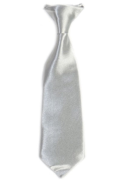 BOYS-SOLID-CLIP-TIE-19 COLORS-SIZE S (2-4) - M (5-7) - L (8-18)