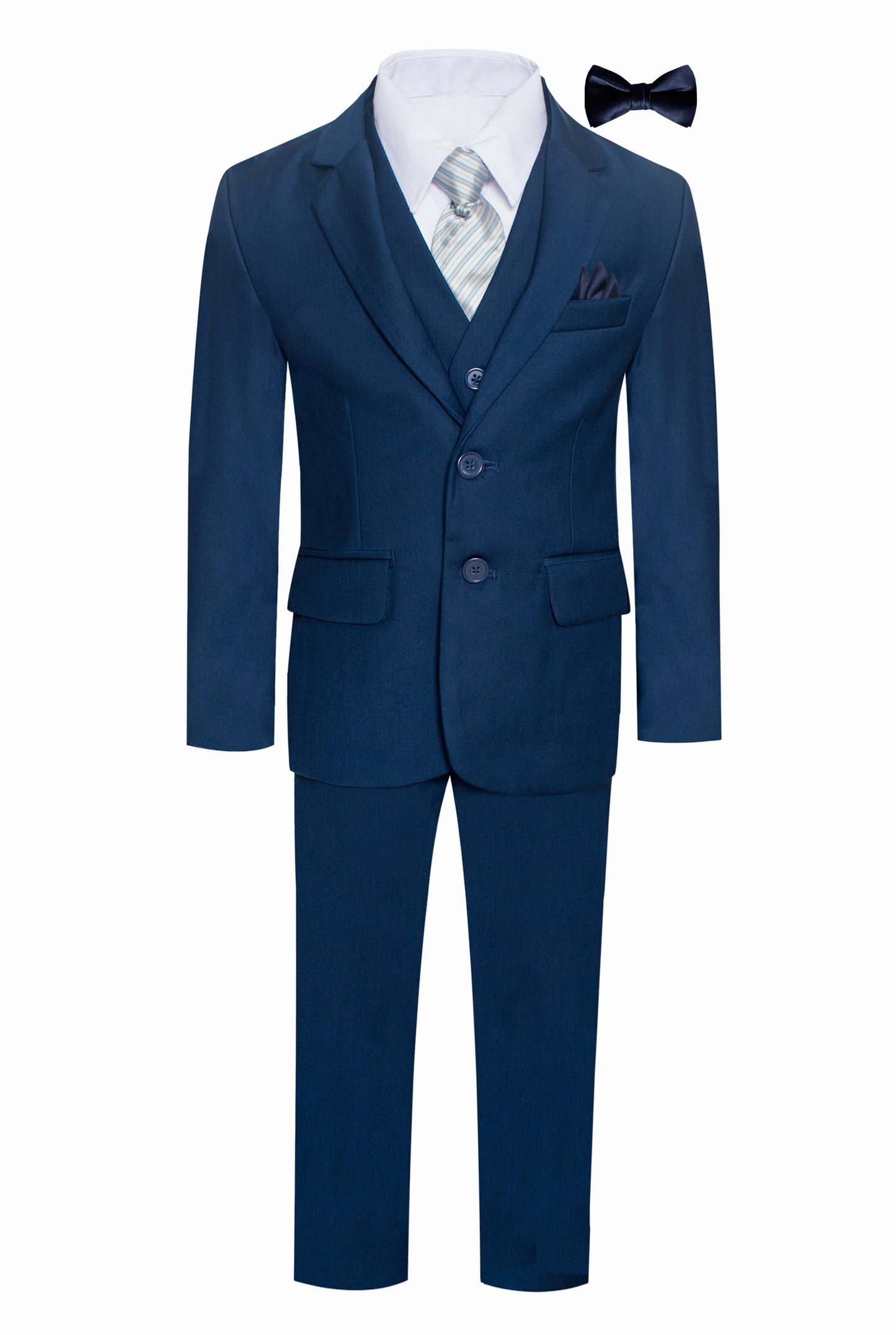 ST-8 Boys formal Light Navy SLIM FIT suit (7 pcs)