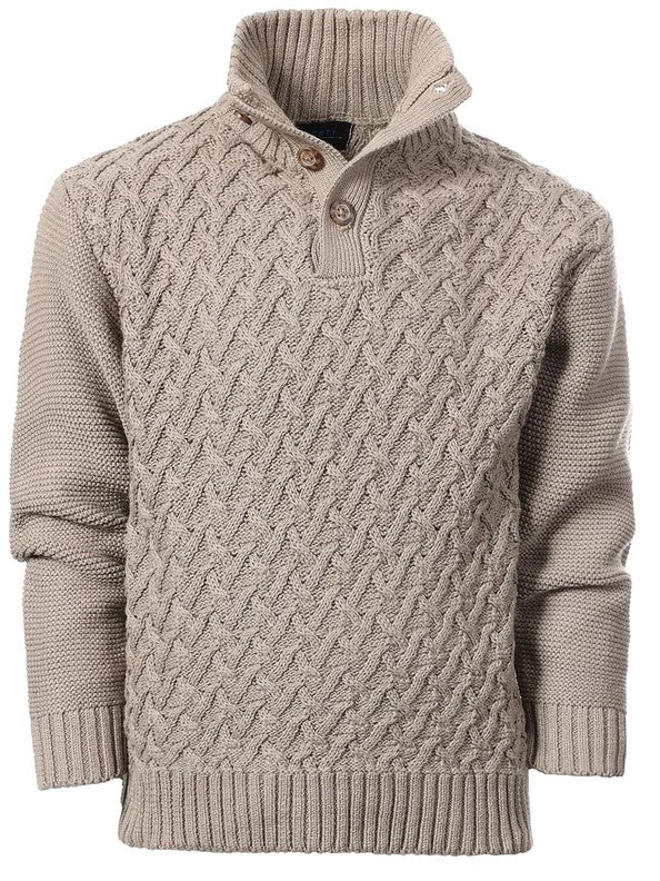 SW-896 CARDIGAN MOCK NECK KNITTED SWEATER - 5 COLORS - SIZE 2-18
