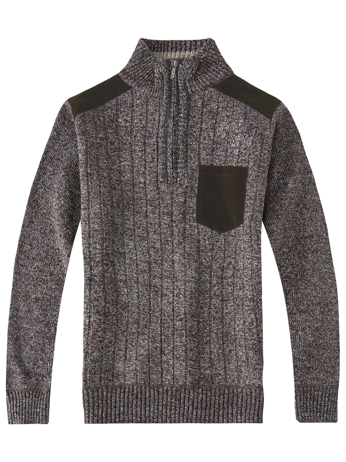 SW-912 MEN'S LONG SLEEVE HALF ZIP PULLOVER KNITTED SWEATER
