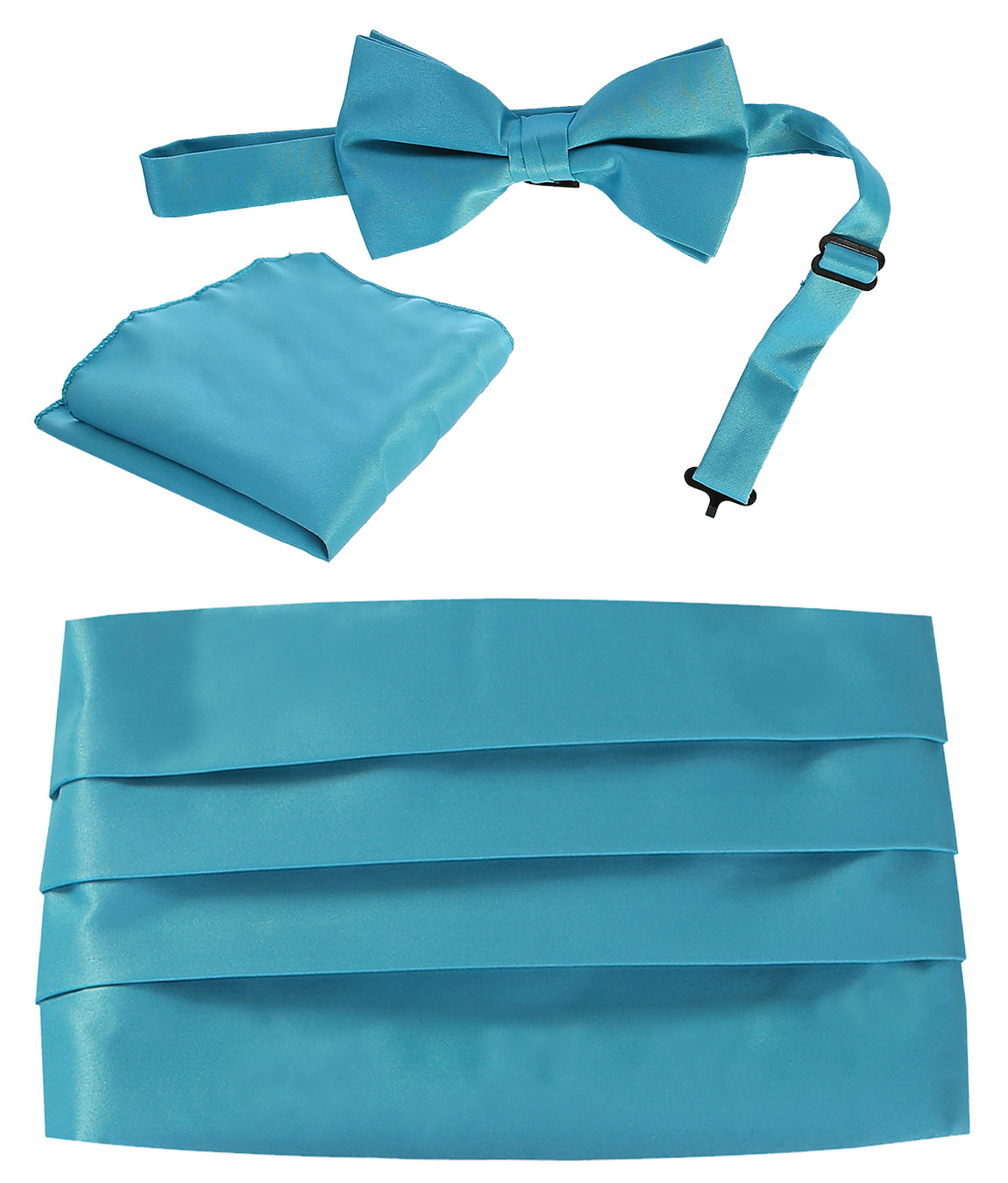 CM-83 BOY'S 4-18Adjustable Satin Cummerbund 3 PC Set - 13 COLORS - SIZE 4-18