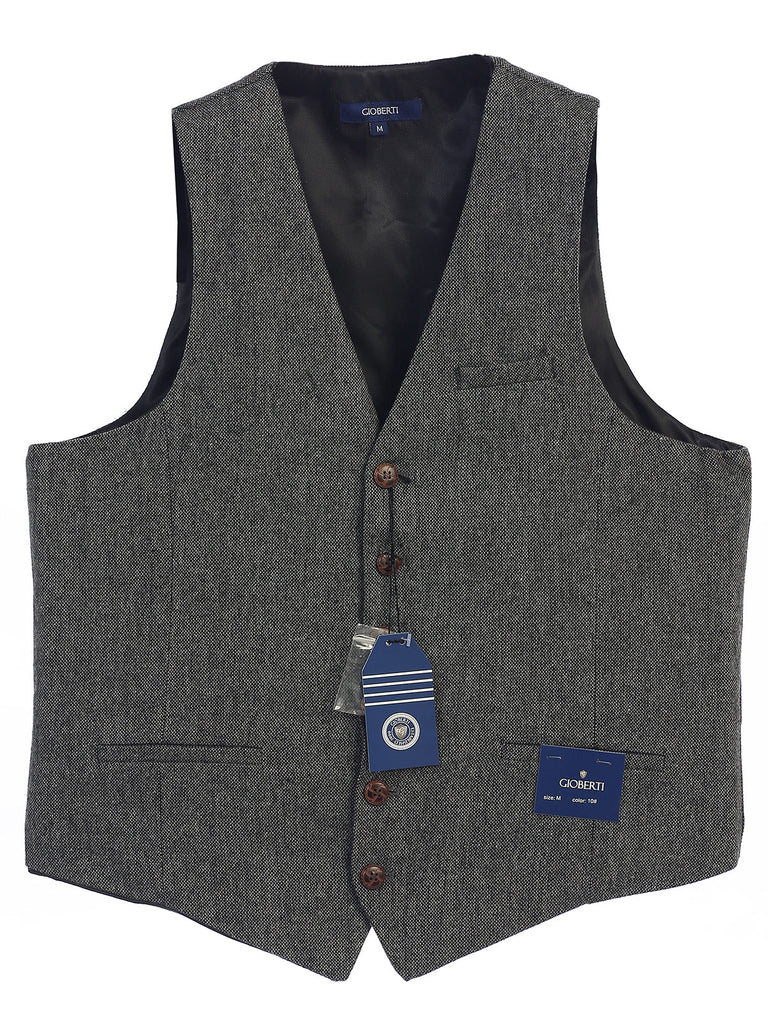 VS-951 Men's Herringbone/Barleycorn Tweed Vest