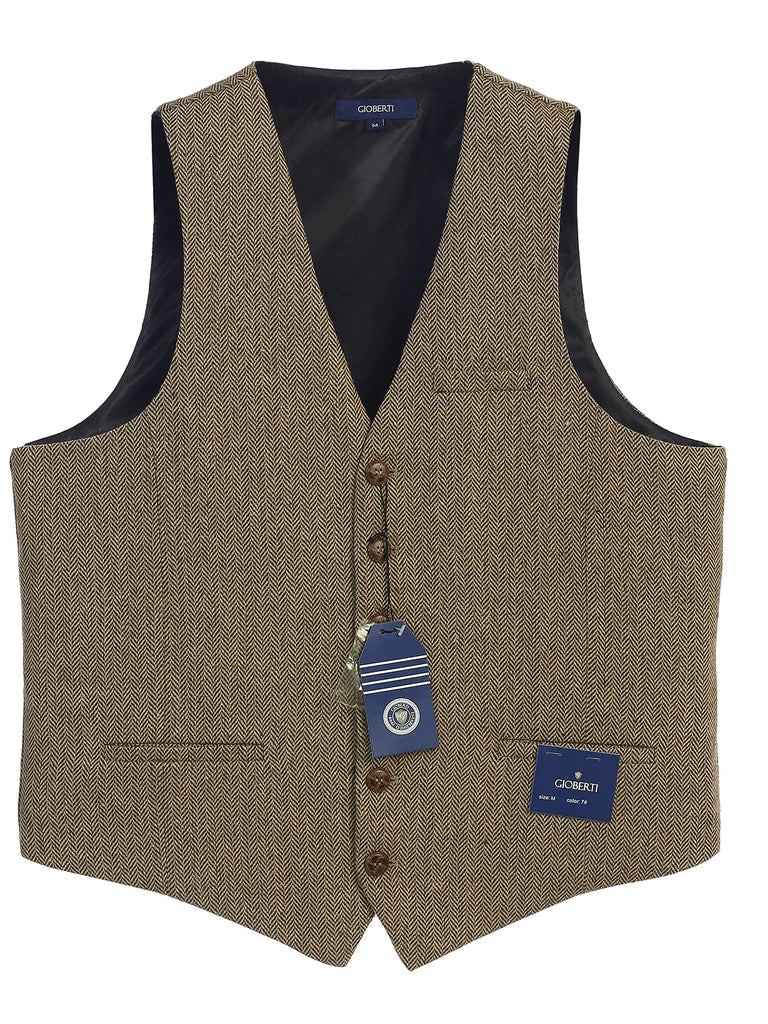 VS-951 Men's Herringbone/Barleycorn Tweed Vest