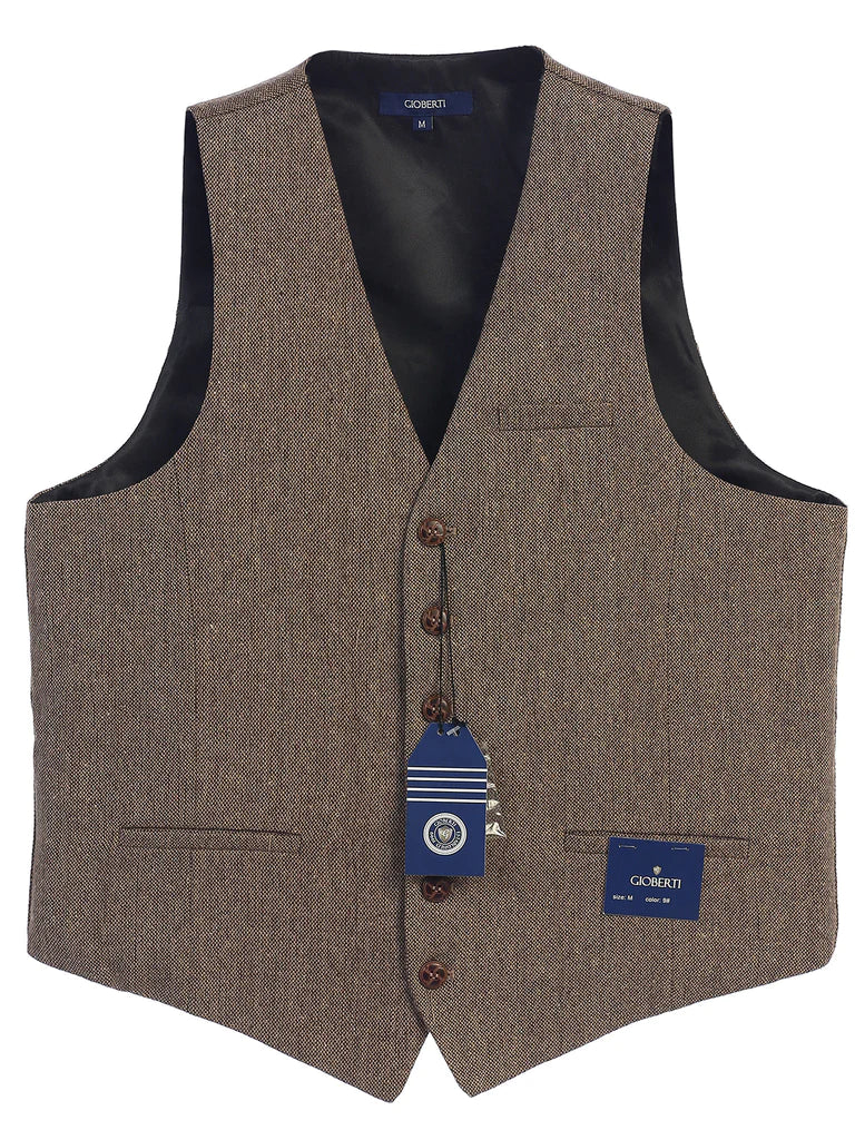 VS-951 Men's Herringbone/Barleycorn Tweed Vest