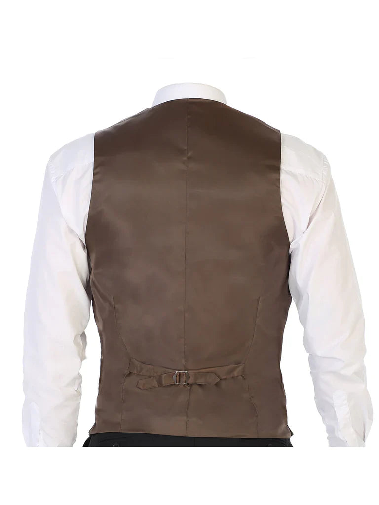 VS-952 MEN'S 5 BUTTON TAILORED COLLAR FORMAL SUIT VEST PART-B