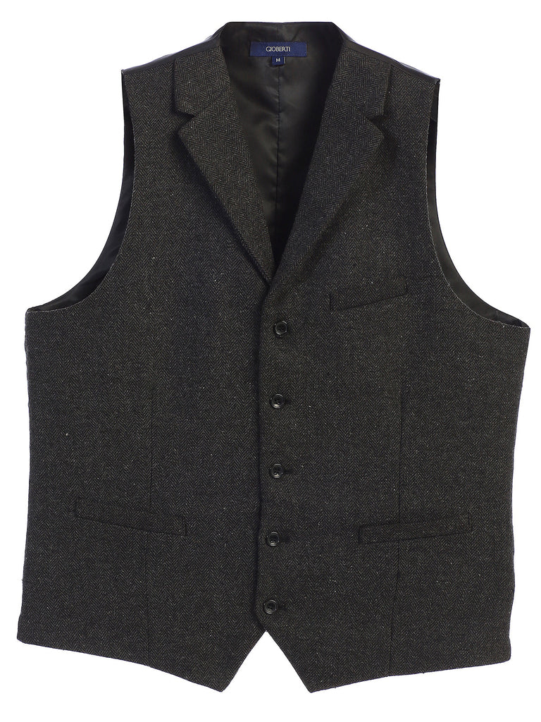 VS-952 MEN'S 5 BUTTON TAILORED COLLAR FORMAL SUIT VEST PART-B