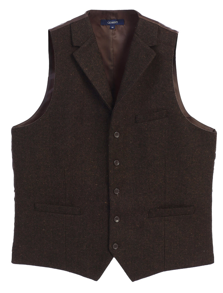 VS-952 MEN'S 5 BUTTON TAILORED COLLAR FORMAL SUIT VEST PART-B