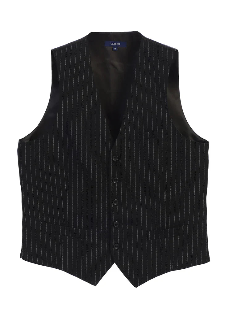 VS-954 MEN'S 5N BUTTON FORMAL STRIPE SUIT VEST