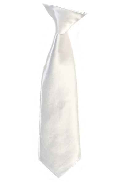 BOYS-SOLID-CLIP-TIE-19 COLORS-SIZE S (2-4) - M (5-7) - L (8-18)