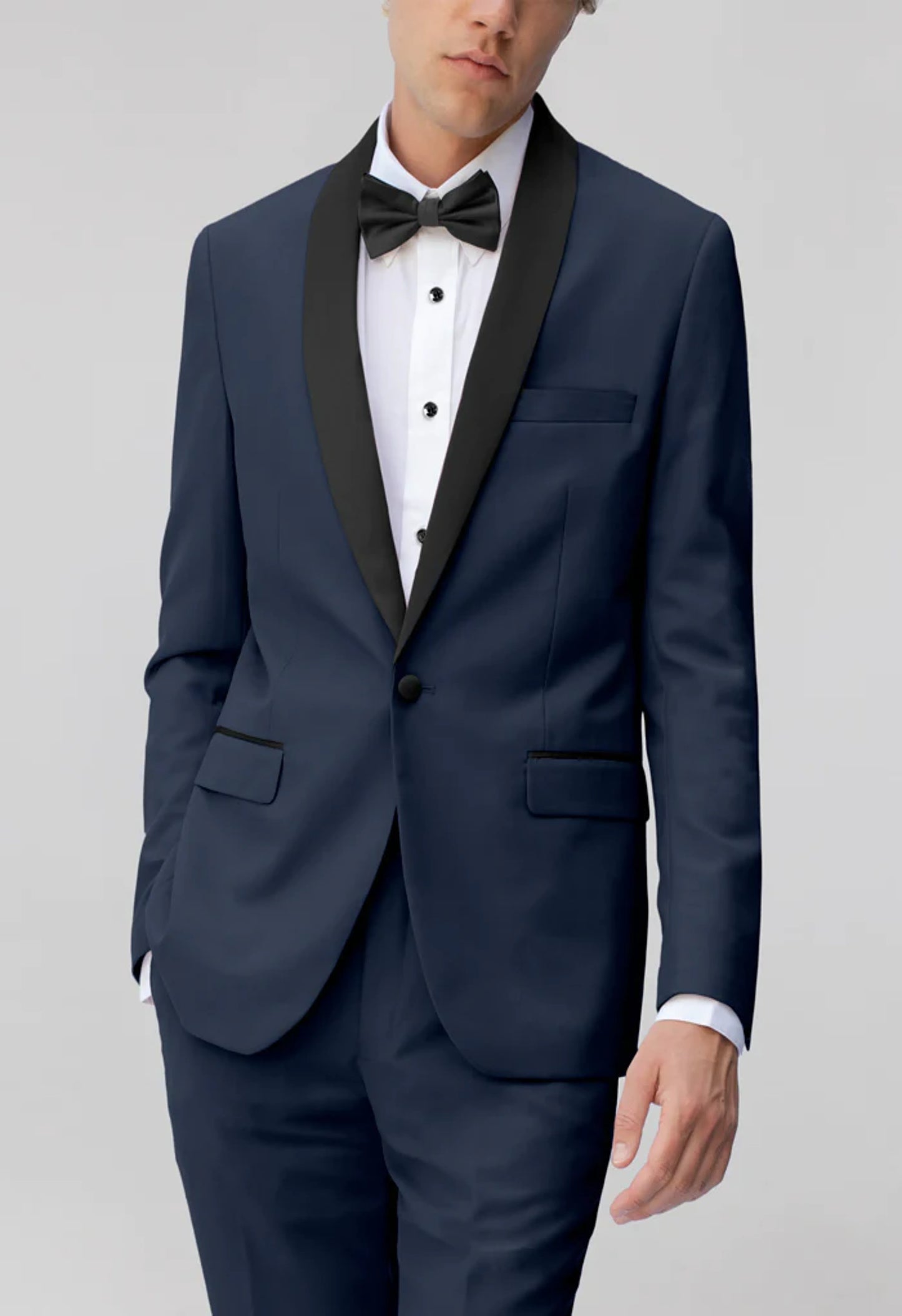 Men's TUXEDO Navy Shawl Lapel Suit Slim Fit (2 PCS)