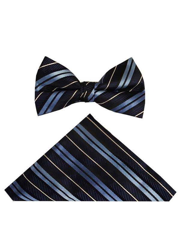 BOY-STRIPED-MIX-COLOR-BOWTIE-SIZE M&L-PACK 18 PC IN 1 PC EACH COLOR AND SIZE