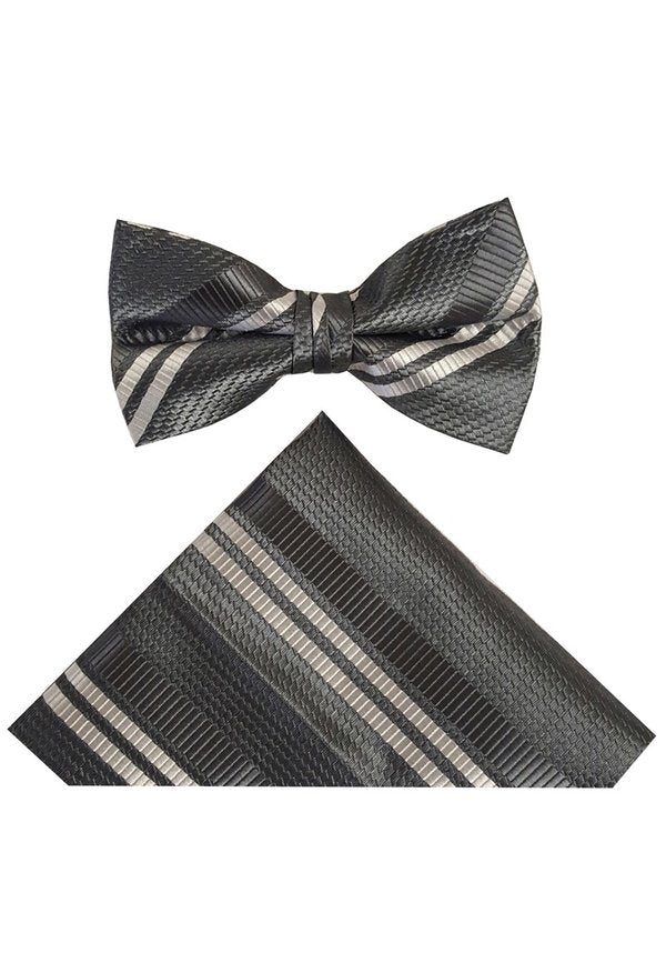 BOY-STRIPED-MIX-COLOR-BOWTIE-SIZE M&L-PACK 18 PC IN 1 PC EACH COLOR AND SIZE