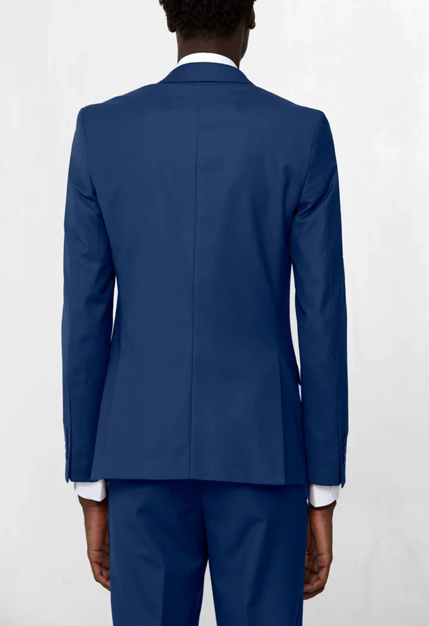 ST-8 Men's Light Navy Notched Lapel Suit Slim Fit (2 PCS)