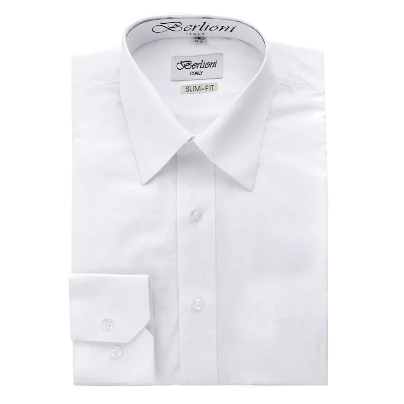 Men's slim-fit dress shirt