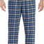 Men's Yarn Dye Brushed Flannel Pajama Pants, Elastic Waist