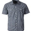 BOY'S SHORT SLEEVE WESTERN STYLE PLAID SHIRT