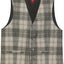 2 Piece Tweed Plaid Vest and Pants Set