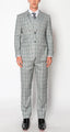 1081-CHECKER-GRAY-3PC-SLIM SIZE 34S-46S & 34R-56L & 38L-56L