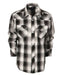 LS-82W-BOY'S LONG SLEEVE WESTERN PLAID SHIRT- 6 COLORS ( GROUP 2 ) - SIZE 4-18