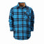 BOY'S SINGLE POCKET FLANNEL SHIRT WITH CORDUROY CONTRAST