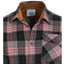 BOY'S SINGLE POCKET FLANNEL SHIRT WITH CORDUROY CONTRAST