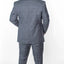 1300-PLAID GRAY-3PC-SLIM SIZE 34S-46S & 34R-56L & 38L-56L